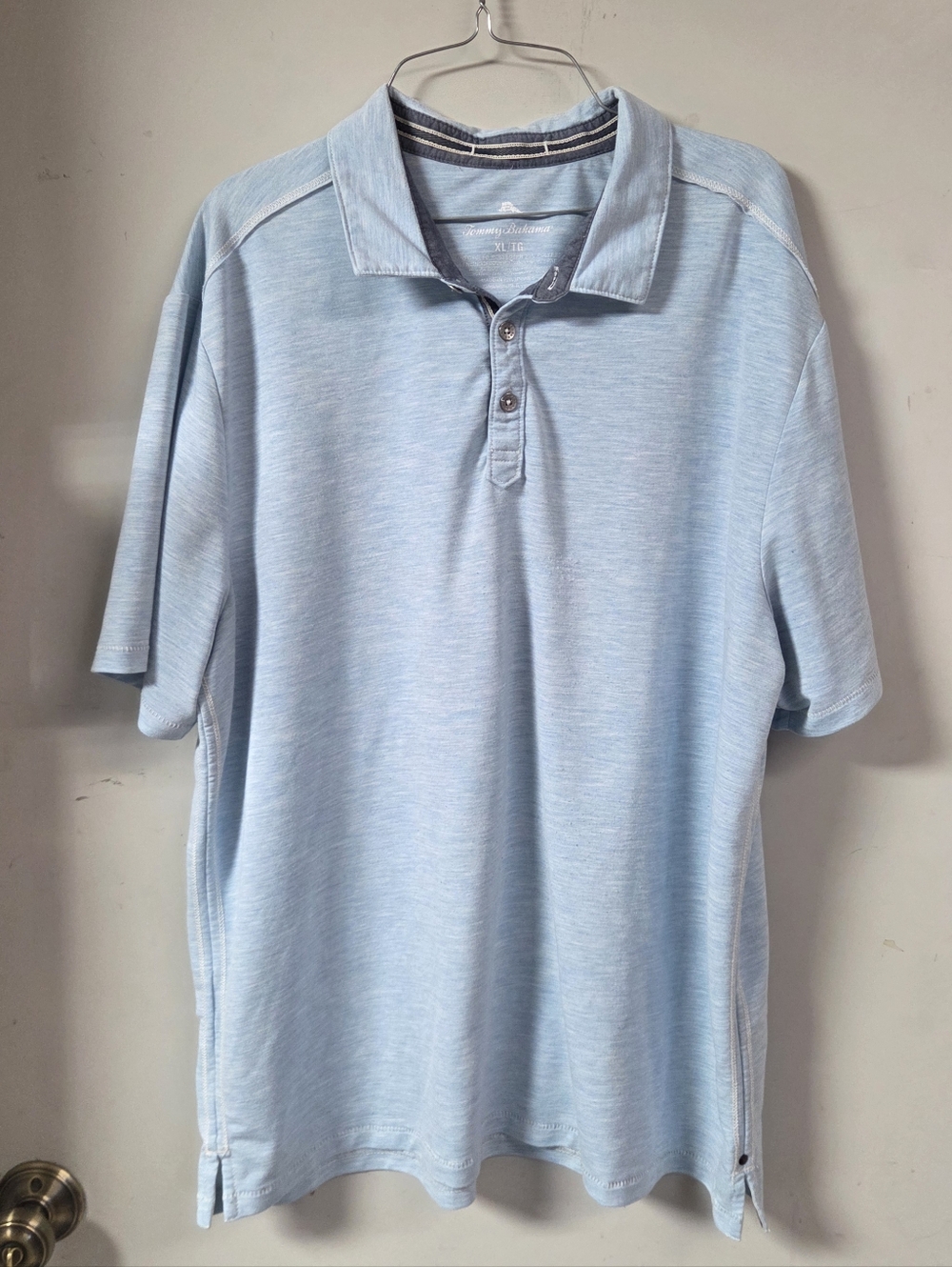 Tommy Bahama Light Blue Heather Polo